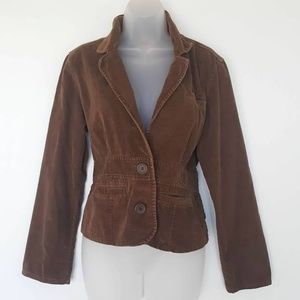 Aeropostale Women's Brown Cotton Blazer